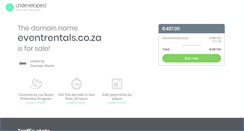 Desktop Screenshot of eventrentals.co.za